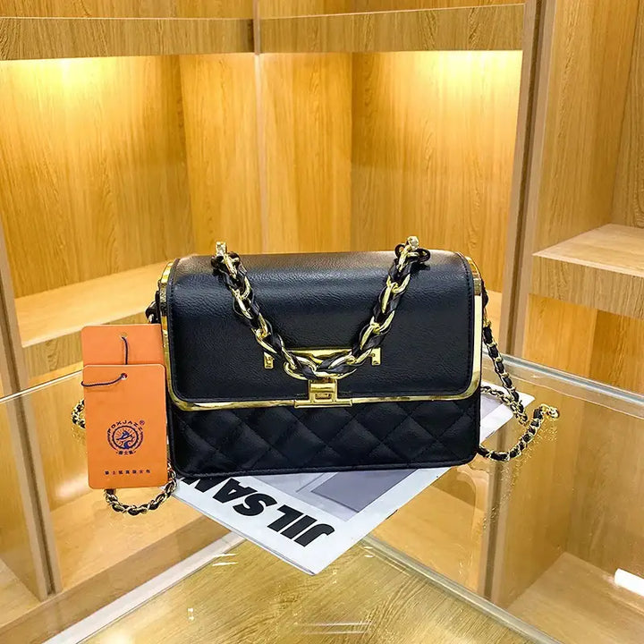 Handtasche mit Diamantkette – Elegante und Stilvolle Schultertasche - Damenmode online kaufen | Isabell Boutique