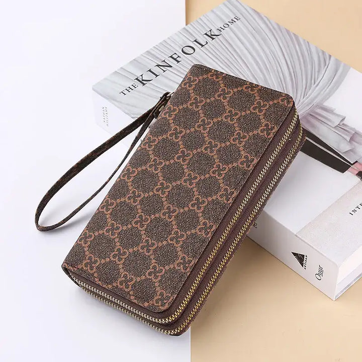 Lange Geldbörse Clutch Handytasche Münzfach Reißverschluss Portemonnaie - Damenmode online kaufen | Isabell Boutique