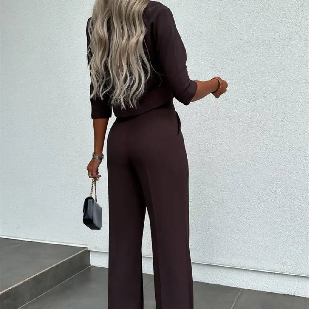 Modisches Oberteil mit High Waist Weitem Bein Design - Damenmode online kaufen | Isabell Boutique