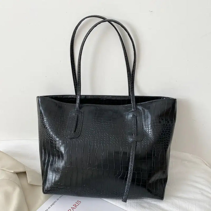 Modische Schlichte Großformatige Ein-Schulter Tote Bag - Damenmode online kaufen | Isabell Boutique