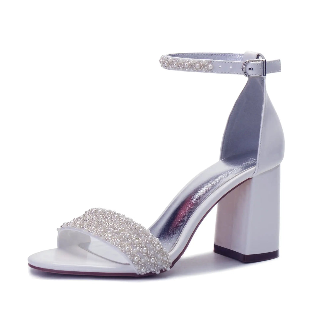 Modische High Heels mit Zehenriemen und Schnallenverschluss - Damenmode online kaufen | Isabell Boutique