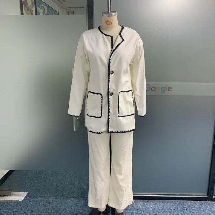 Damenmode Casual Locker Einfarbiger Zweiteiliger Anzug-Set - Damenmode online kaufen | Isabell Boutique