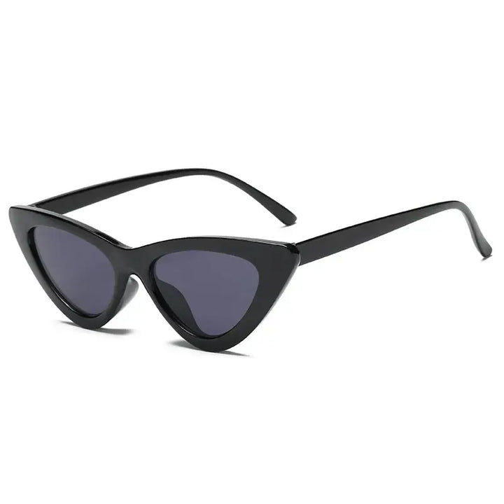Schwarze Cat-Eye-Sonnenbrille für Damen, trendiger Stil, IsabellBoutique030