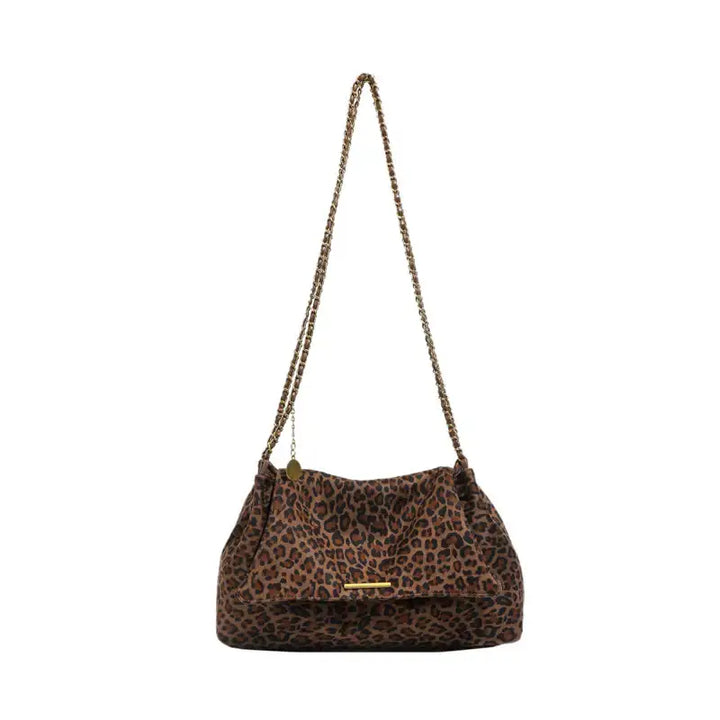Elegante, vielseitige und geräumige Damen-Schultertasche im trendigen Leopardenmuster - Damenmode online kaufen | Isabell Boutique