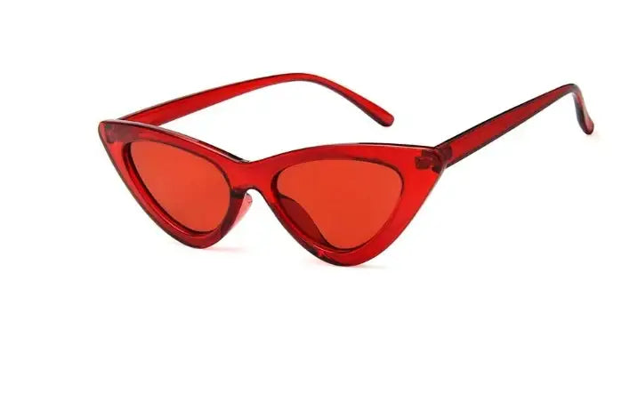 Rote Cat-Eye-Sonnenbrille mit trendigem Design, IsabellBoutique030