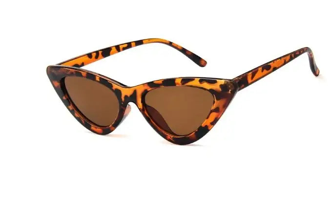 Katzenaugen Sonnenbrille in Schildpatt-Optik, braune Gläser. IsabellBoutique030
