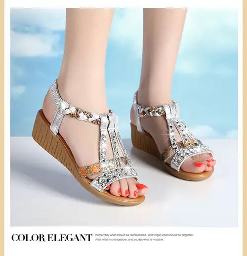 Modische Boho-Strandsandalen für Damen - Damenmode online kaufen | Isabell Boutique