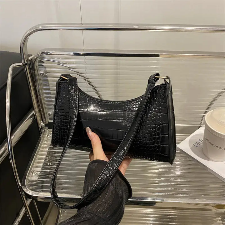 French-style Minimalist Textured Fashionable Tote And Shoulder Bag - Damenmode online kaufen | Isabell Boutique