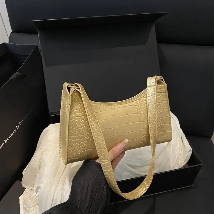 French-style Minimalist Textured Fashionable Tote And Shoulder Bag - Damenmode online kaufen | Isabell Boutique
