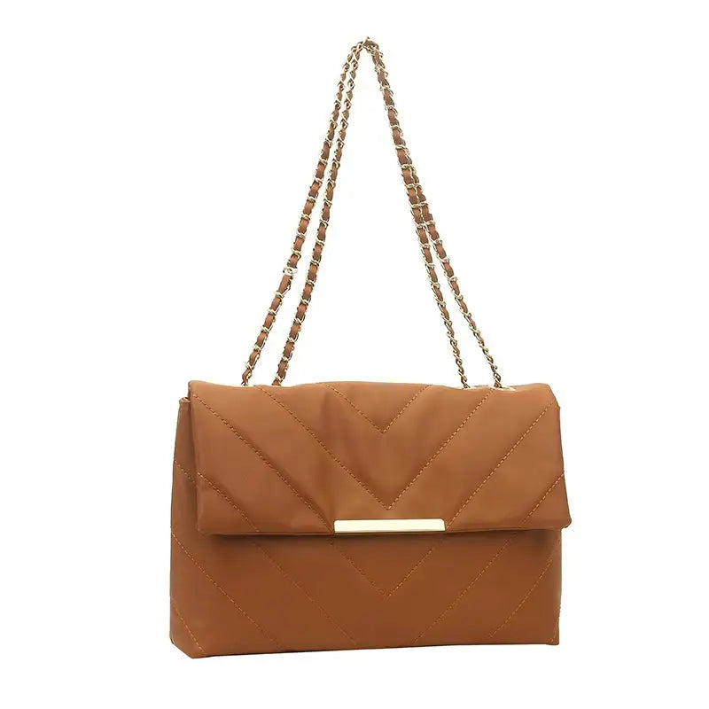 Schlichte Tragbare Lässige Modische Crossbody-Tasche mit Diamantstickerei und Kettenriemen - Damenmode online kaufen | Isabell Boutique