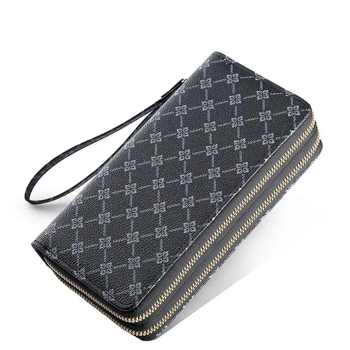 Lange Geldbörse Clutch Handytasche Münzfach Reißverschluss Portemonnaie - Damenmode online kaufen | Isabell Boutique