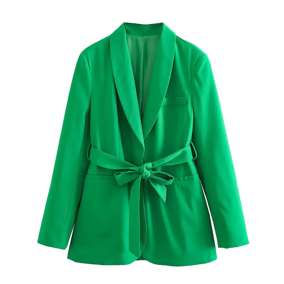 Damen Casual-Anzug mit Gürtel, Blazer und Hose - Damenmode online kaufen | Isabell Boutique