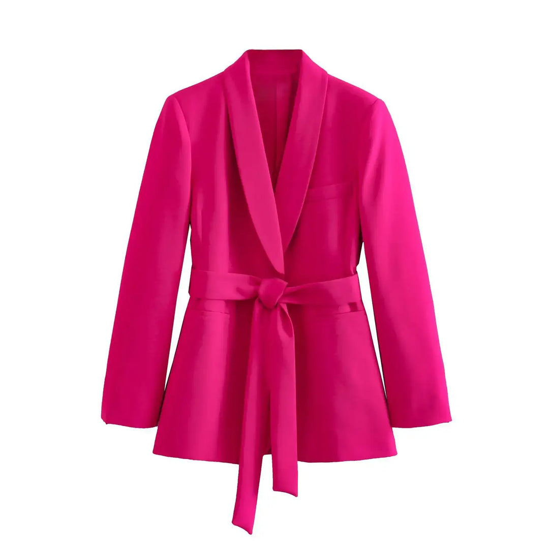 Damen Casual-Anzug mit Gürtel, Blazer und Hose - Damenmode online kaufen | Isabell Boutique