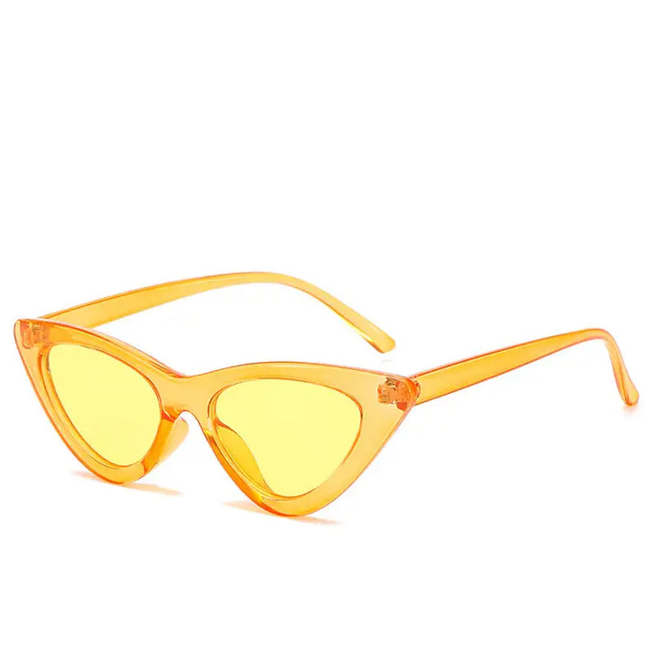 Gelbe Cat-Eye Sonnenbrille. Sommerlich ve trendy. IsabellBoutique030