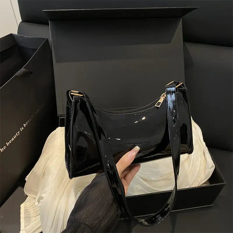 French-style Minimalist Textured Fashionable Tote And Shoulder Bag - Damenmode online kaufen | Isabell Boutique