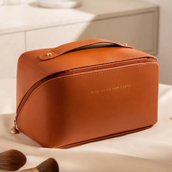 Karierte Damen Kosmetiktasche mit Großem Fassungsvermögen – Tragbar - Damenmode online kaufen | Isabell Boutique