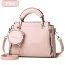 Rosa Handtasche mit abnehmbarem Anhänger, Umhängetasche, stilvoll für Damenmode von IsabellBoutique030