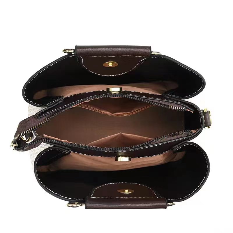 Vintage-Mode Handtasche für Damen mit Aufdruck