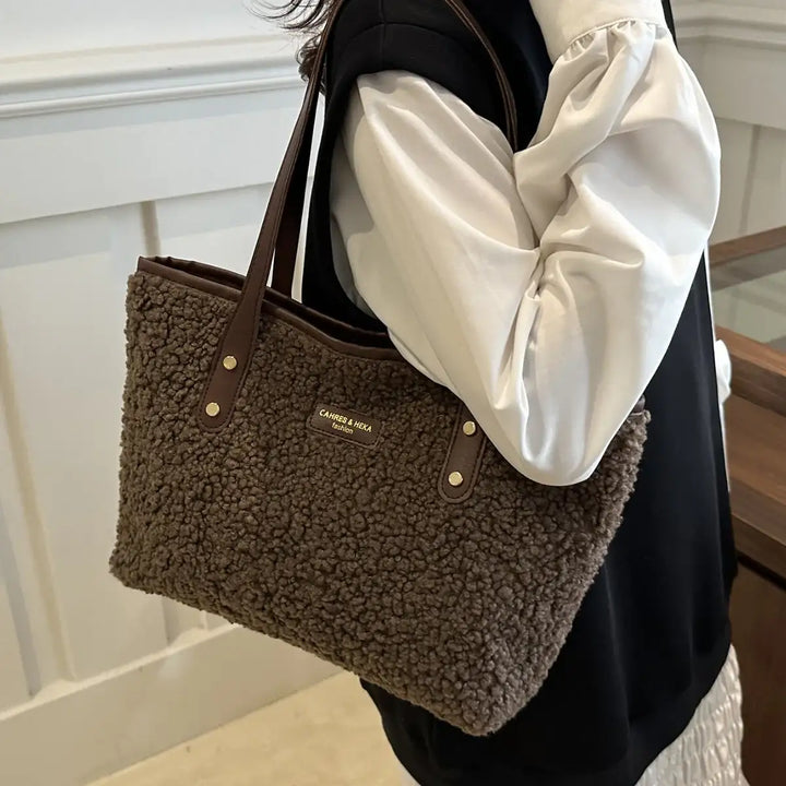 Modische, flauschige und vielseitige Damen-Schultertasche - Damenmode online kaufen | Isabell Boutique
