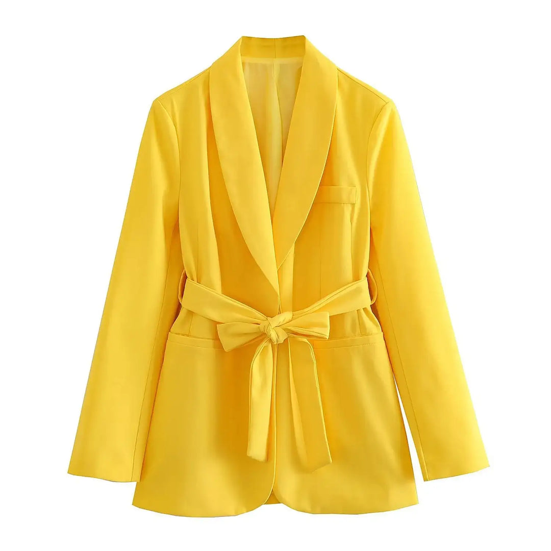 Damen Casual-Anzug mit Gürtel, Blazer und Hose - Damenmode online kaufen | Isabell Boutique