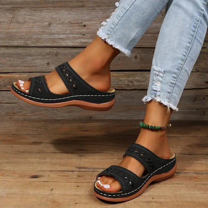Neue Damen Plateau-Pantoletten mit Muffin-Sohle für den Frühling - Damenmode online kaufen | Isabell Boutique