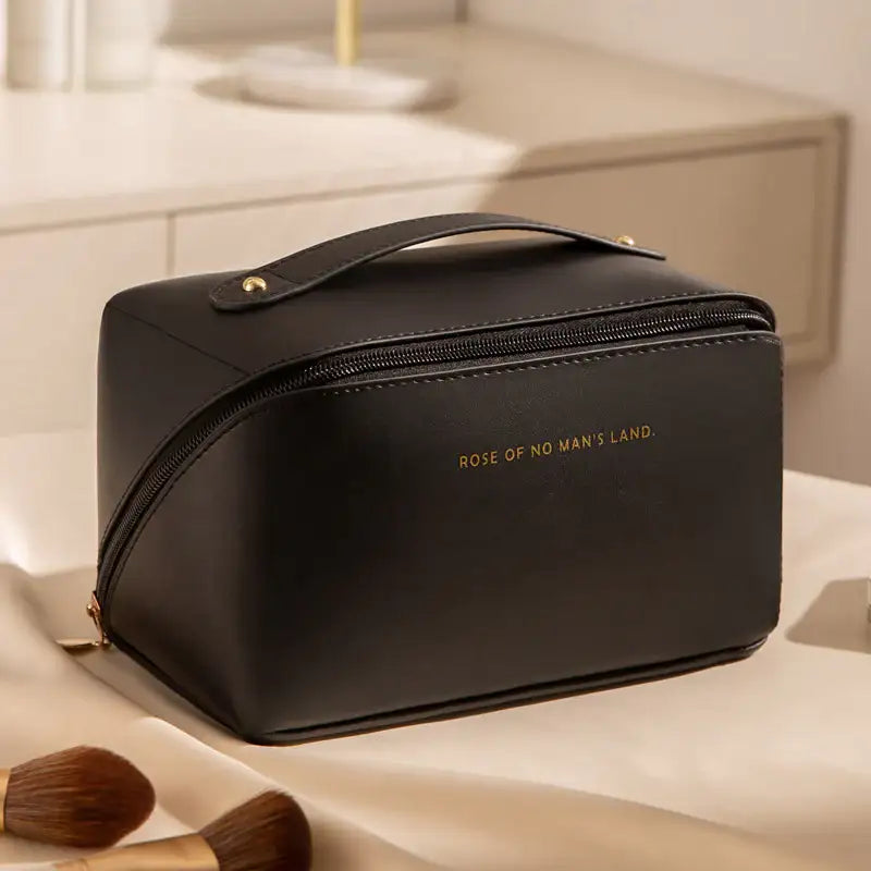 Karierte Damen Kosmetiktasche mit Großem Fassungsvermögen – Tragbar - Damenmode online kaufen | Isabell Boutique