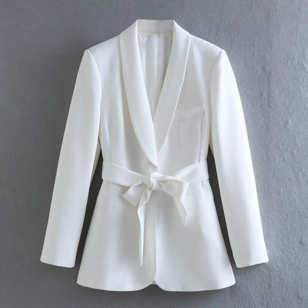 Damen Casual-Anzug mit Gürtel, Blazer und Hose - Damenmode online kaufen | Isabell Boutique