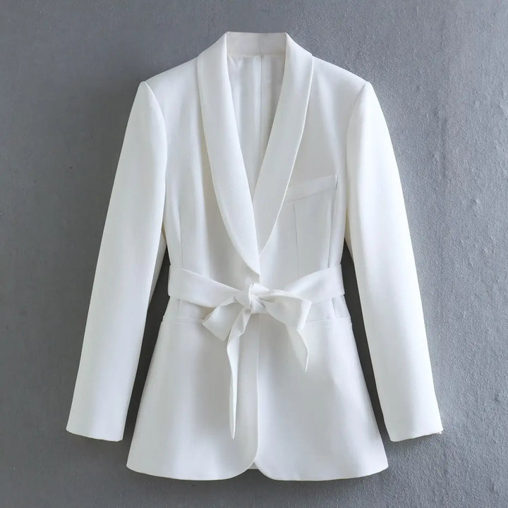 Damen Casual-Anzug mit Gürtel, Blazer und Hose - Damenmode online kaufen | Isabell Boutique