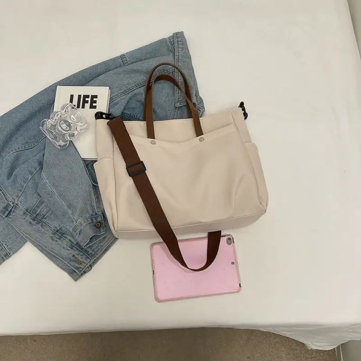 Modische Lässige Schlichte Schultertasche mit Großem Fassungsvermögen - Damenmode online kaufen | Isabell Boutique