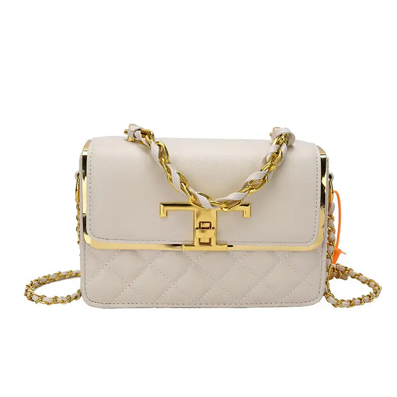 Handtasche mit Diamantkette – Elegante und Stilvolle Schultertasche - Damenmode online kaufen | Isabell Boutique