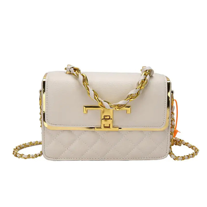 Handtasche mit Diamantkette – Elegante und Stilvolle Schultertasche - Damenmode online kaufen | Isabell Boutique