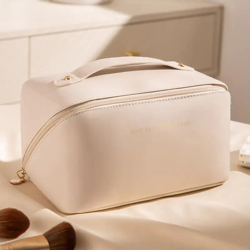 Karierte Damen Kosmetiktasche mit Großem Fassungsvermögen – Tragbar - Damenmode online kaufen | Isabell Boutique