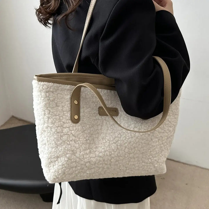 Modische, flauschige und vielseitige Damen-Schultertasche - Damenmode online kaufen | Isabell Boutique