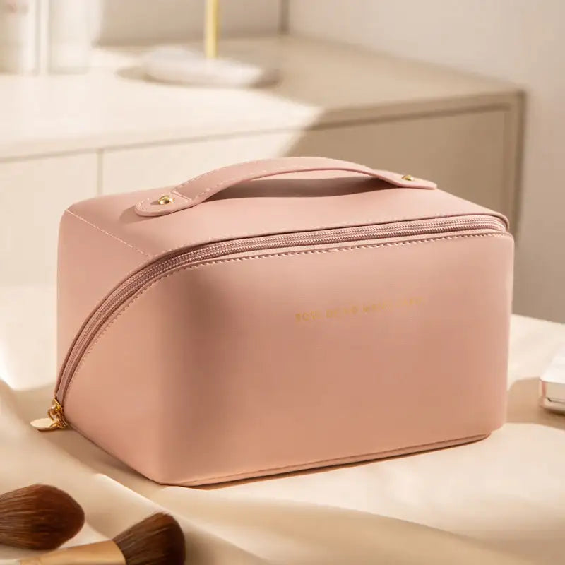 Karierte Damen Kosmetiktasche mit Großem Fassungsvermögen – Tragbar - Damenmode online kaufen | Isabell Boutique