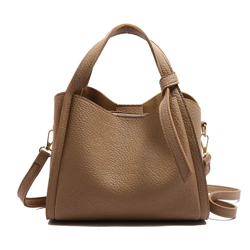 Italienisch Inspirierte Personalisierte Schlichte Ein-Schulter Achsel Bucket Bag Retro Umhängetasche im Korbdesign - Damenmode online kaufen | Isabell Boutique