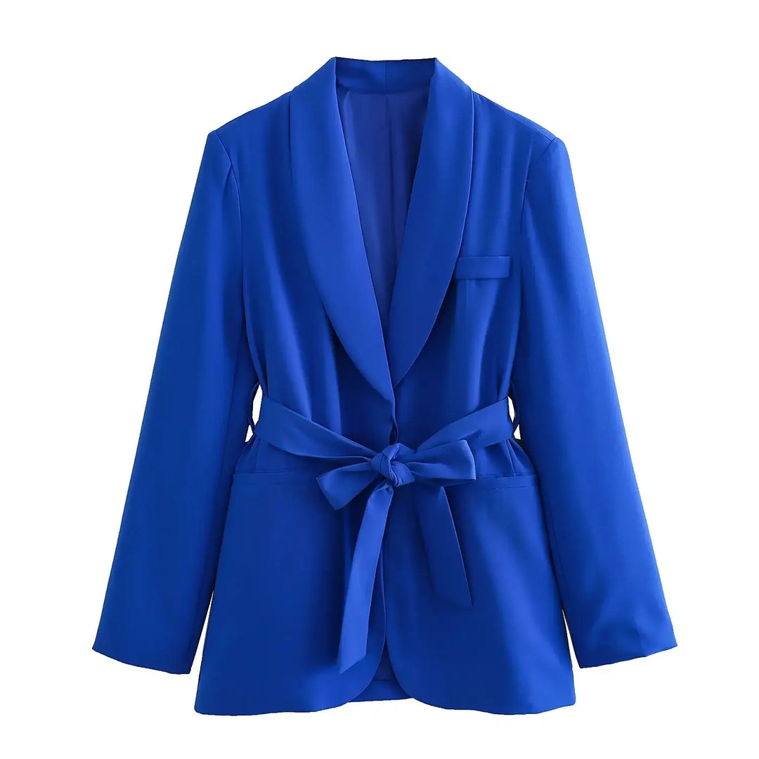 Damen Casual-Anzug mit Gürtel, Blazer und Hose - Damenmode online kaufen | Isabell Boutique