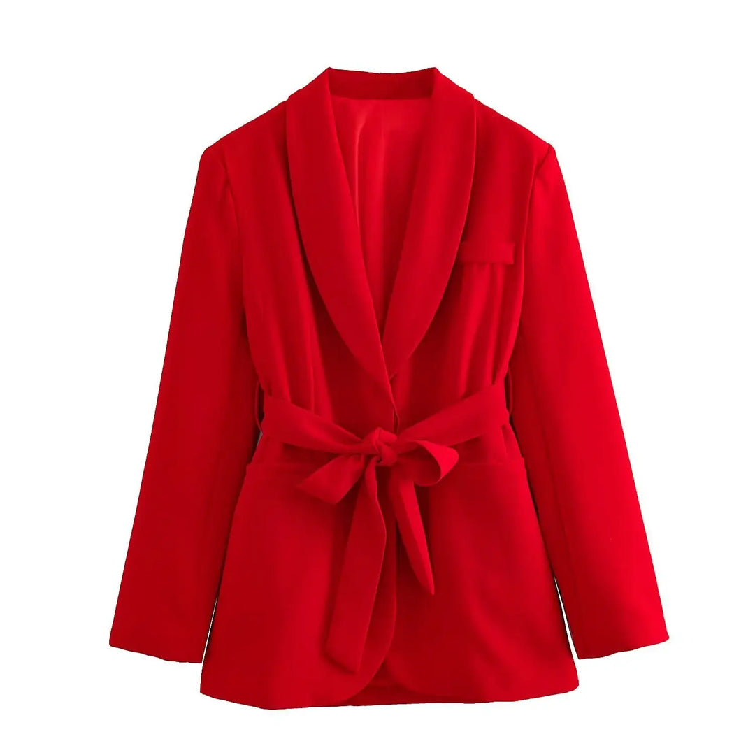 Damen Casual-Anzug mit Gürtel, Blazer und Hose - Damenmode online kaufen | Isabell Boutique