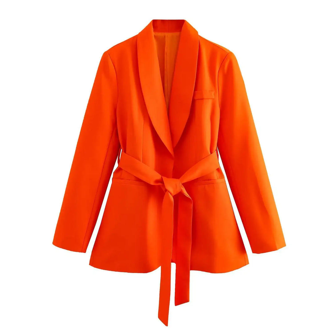 Damen Casual-Anzug mit Gürtel, Blazer und Hose - Damenmode online kaufen | Isabell Boutique
