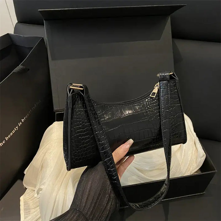 French-style Minimalist Textured Fashionable Tote And Shoulder Bag - Damenmode online kaufen | Isabell Boutique