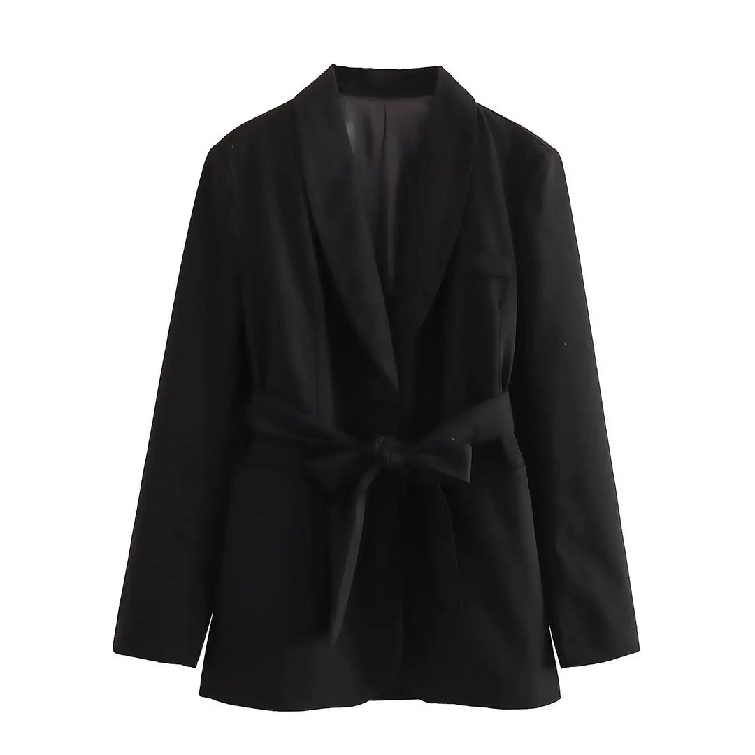 Damen Casual-Anzug mit Gürtel, Blazer und Hose - Damenmode online kaufen | Isabell Boutique