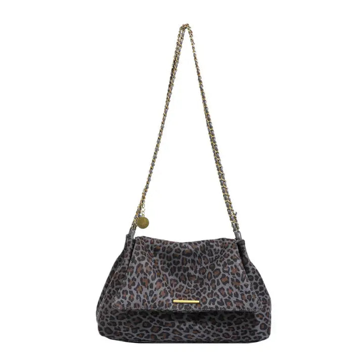 Elegante, vielseitige und geräumige Damen-Schultertasche im trendigen Leopardenmuster - Damenmode online kaufen | Isabell Boutique